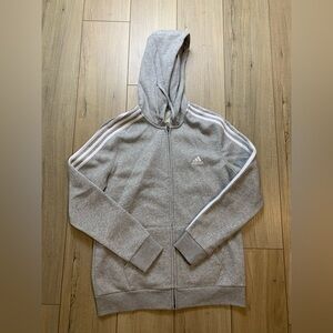 adidas Grey Full‑Zip Track Top